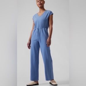 NWT Athleta Willow Jumpsuit Size M in Color Blue